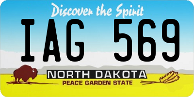 ND license plate IAG569