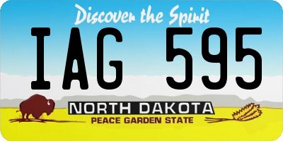 ND license plate IAG595