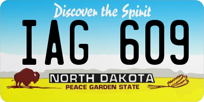 ND license plate IAG609