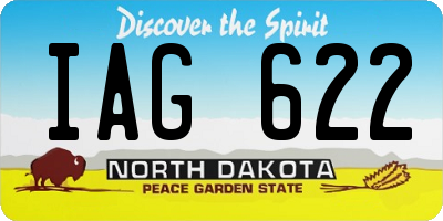 ND license plate IAG622