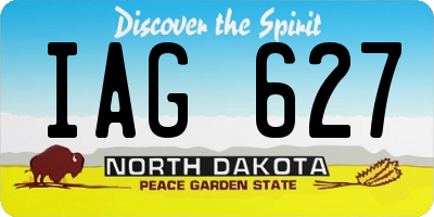 ND license plate IAG627