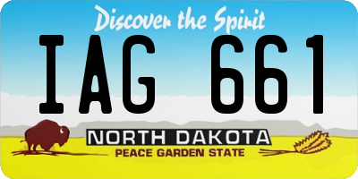 ND license plate IAG661