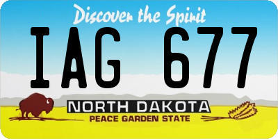 ND license plate IAG677