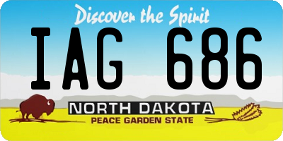 ND license plate IAG686