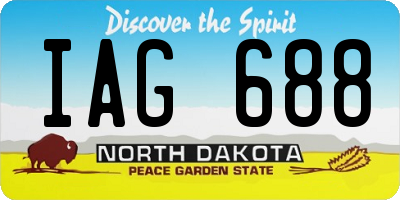 ND license plate IAG688