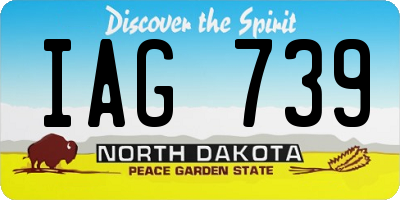 ND license plate IAG739