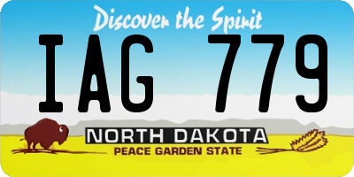 ND license plate IAG779