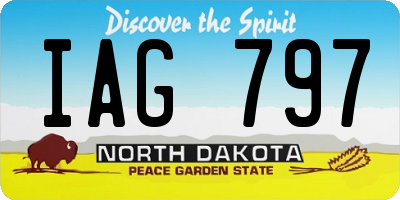 ND license plate IAG797