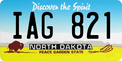 ND license plate IAG821