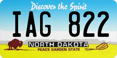 ND license plate IAG822