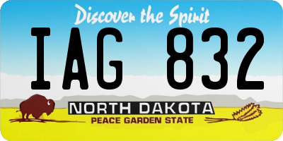 ND license plate IAG832