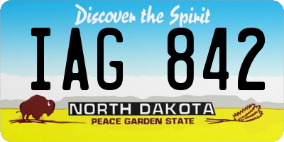 ND license plate IAG842