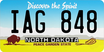 ND license plate IAG848