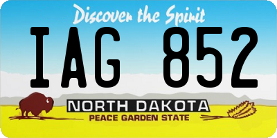 ND license plate IAG852