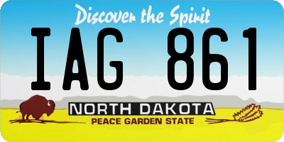 ND license plate IAG861