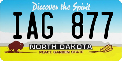 ND license plate IAG877