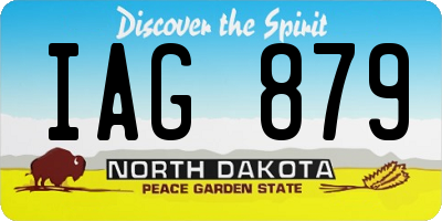 ND license plate IAG879