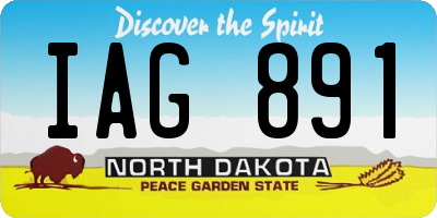 ND license plate IAG891