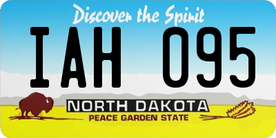 ND license plate IAH095