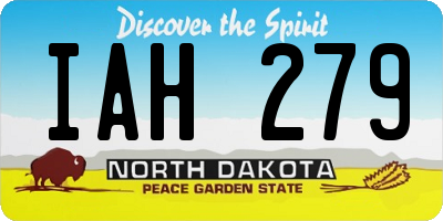 ND license plate IAH279