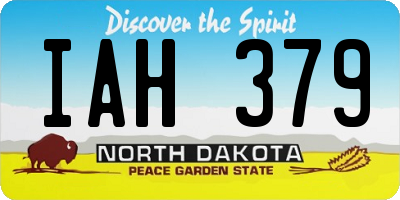 ND license plate IAH379