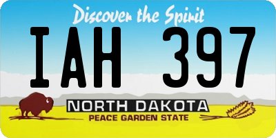 ND license plate IAH397