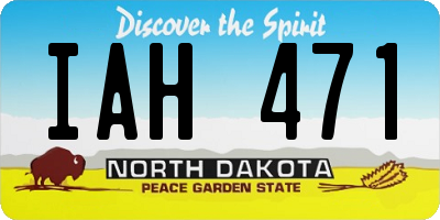 ND license plate IAH471