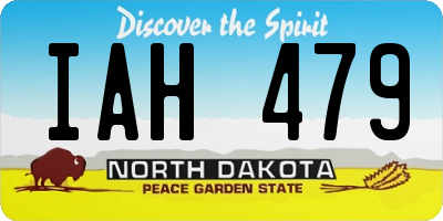 ND license plate IAH479