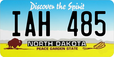 ND license plate IAH485
