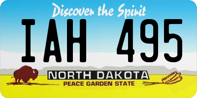 ND license plate IAH495