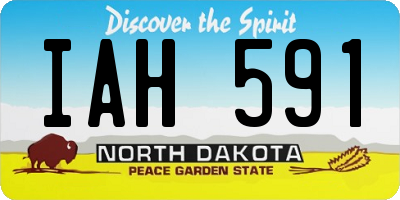 ND license plate IAH591
