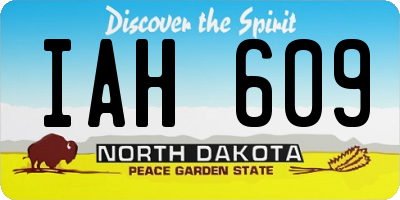 ND license plate IAH609