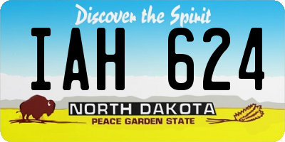 ND license plate IAH624