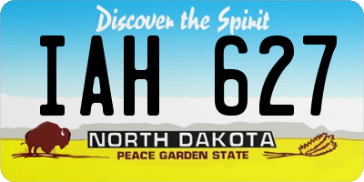 ND license plate IAH627