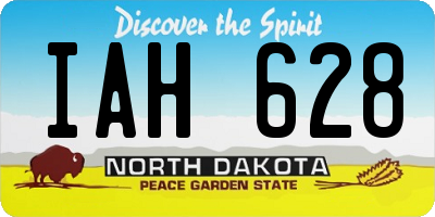 ND license plate IAH628