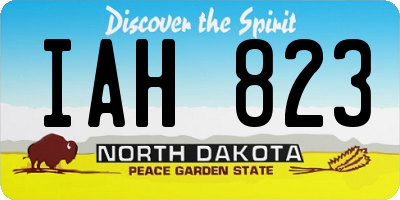 ND license plate IAH823