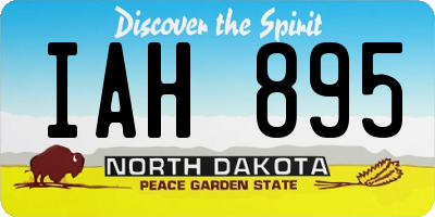 ND license plate IAH895