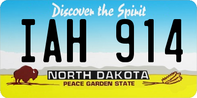 ND license plate IAH914