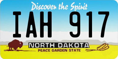 ND license plate IAH917