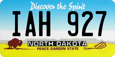 ND license plate IAH927