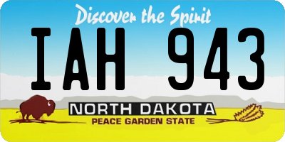 ND license plate IAH943