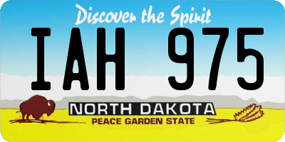 ND license plate IAH975