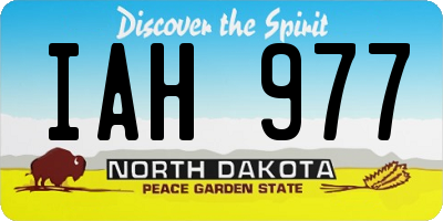 ND license plate IAH977