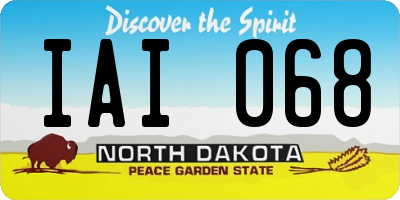 ND license plate IAI068