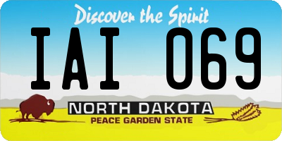 ND license plate IAI069