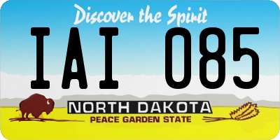 ND license plate IAI085