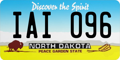 ND license plate IAI096