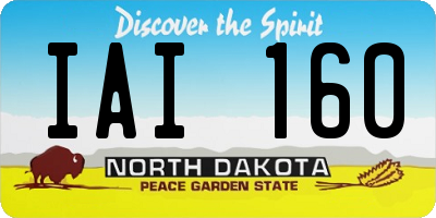 ND license plate IAI160