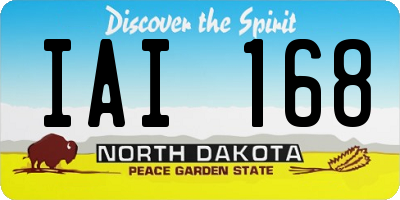 ND license plate IAI168