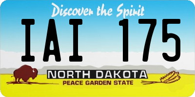 ND license plate IAI175